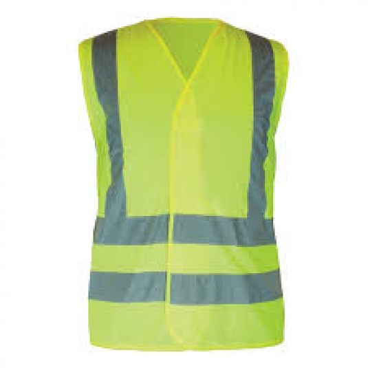 VESTE DE SÉCURITÉ LIME AVEC BANDES DE SÉCURITÉ
