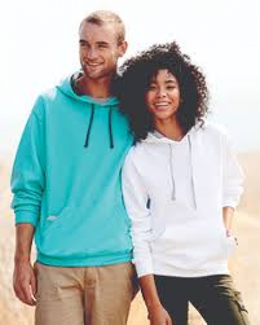 KANGOUROU FRUIT OF THE LOOM UNISEXE 40/60 POLY/COTON DEUX TONS