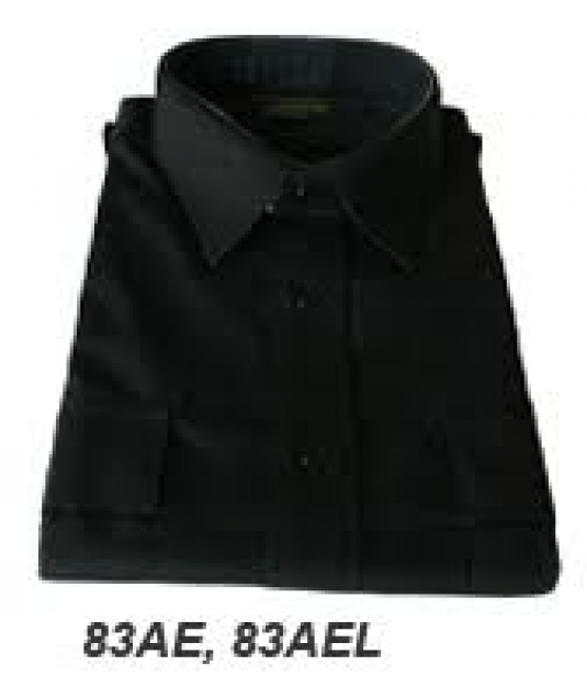 CHEMISE OFFICIER AMERICAINE GOLD STAR HOMME OU FEMME, MANCHES LONGUES OU COURTES, NOIR