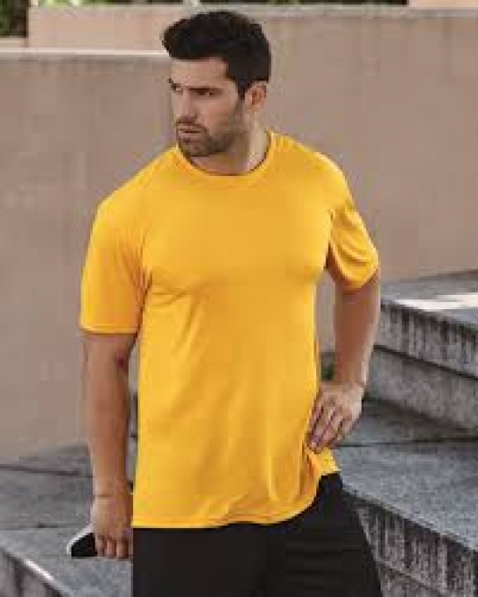 T-SHIRT GILDAN COL ROND HOMME OU FEMME MANCHES COURTES 100% POLYESTER
