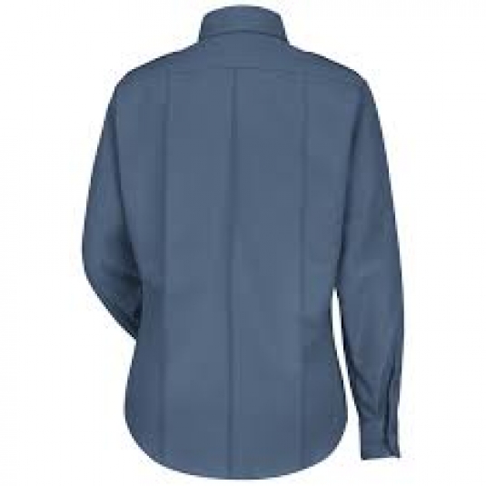 CHEMISE OFFICIER AMERICAINE DEPUTY DELUXE HORACE HOMME MANCHES LONGUES 65/35 POLY/COTON FRENCH BLUE