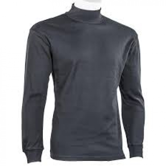 CHANDAIL MOCK NECK UNISEXE MANCHES LONGUES 40/60 POLY/COTON