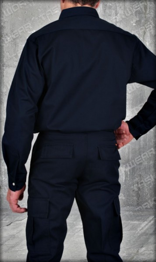 AMP_QL | Chemise de travail industrielle à manches longues avec bandes