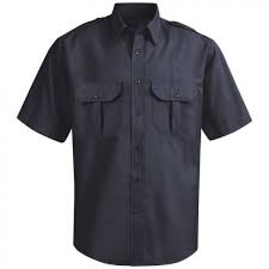CHEMISE OFFICIER CANADIENNE BASIC UNISEXE MANCHES LONGUES  65/35 POLY/COTON 