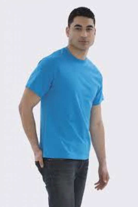 T-SHIRT ATC COL ROND HOMME MANCHES COURTES 100% COTON