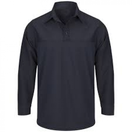 POLO UNIFORME PRO-OPS UNISEXE MANCHES LONGUES 100% POLYESTER BLUEBLACK