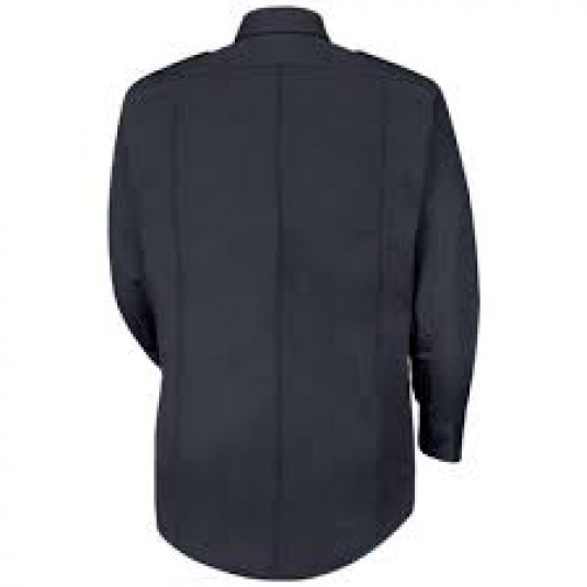 CHEMISE OFFICIER AMERICAIN UNISEXE MANCHES LONGUES 100% COTON BLUEBLACK