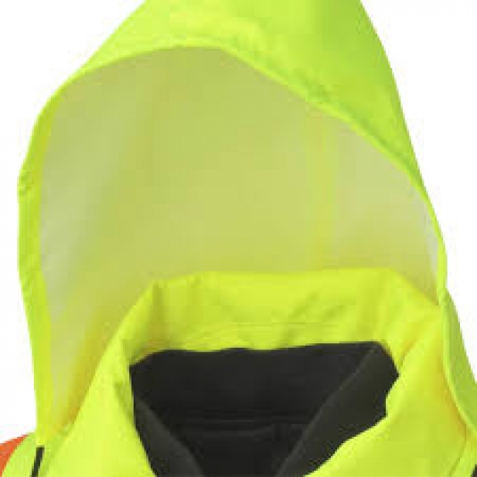 MANTEAU DE SÉCURITÉ IMPERMÉABLE HAUTE VIS. 6-EN-1 - POLY OXFORD DE 300D ENDUIT DE PU