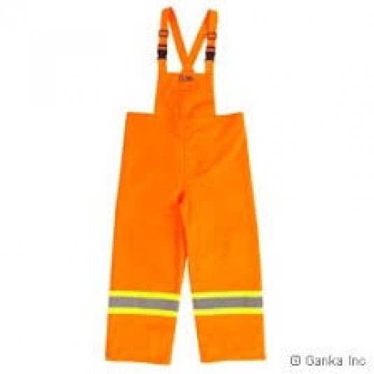 SALOPETTE IMPERMÉABLE HOMME 600 DENIERS AVEC BANDES RÉFLÉCHISSANTES