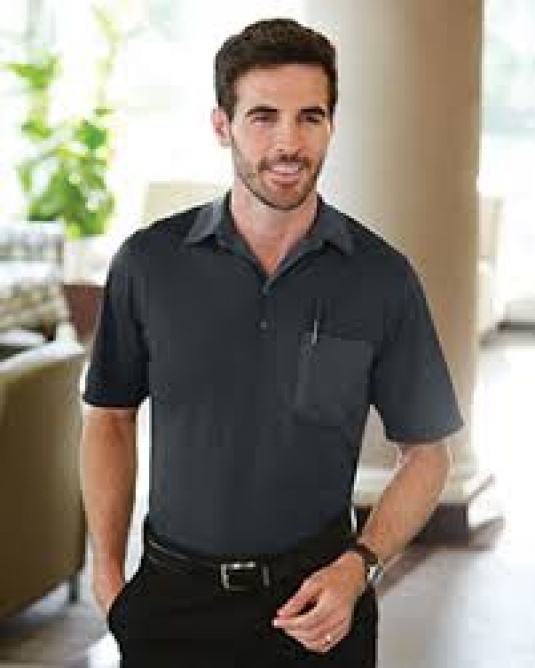 POLO EXTREME PERFORMANCE HOMME MANCHES COURTES AVEC POCHE 100% POLYESTER