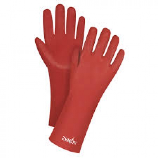 GANT EN PVC ZENITH FINI LISSE 14 POUCES ROUGE